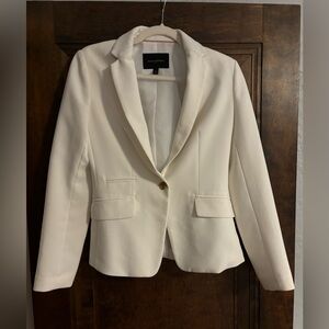 Banana Republic Blazer White Single Button Size 0 Excellent Condition